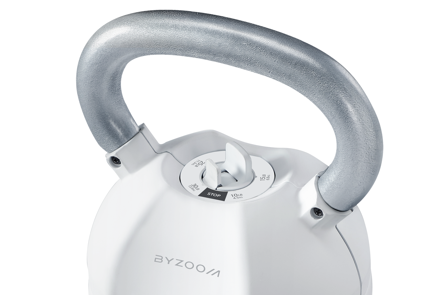 Byzoom 可調式壺鈴 13.6kg(30LB) 5段重量 白